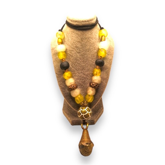 Vintage African trades bead necklace - Picture 1 of 9